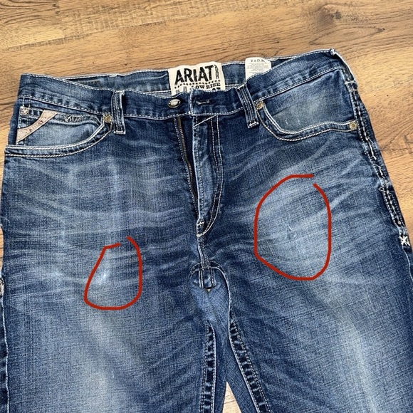 ARIAT Blue Bootcut Jeans Classic Style - Picture 7 of 7